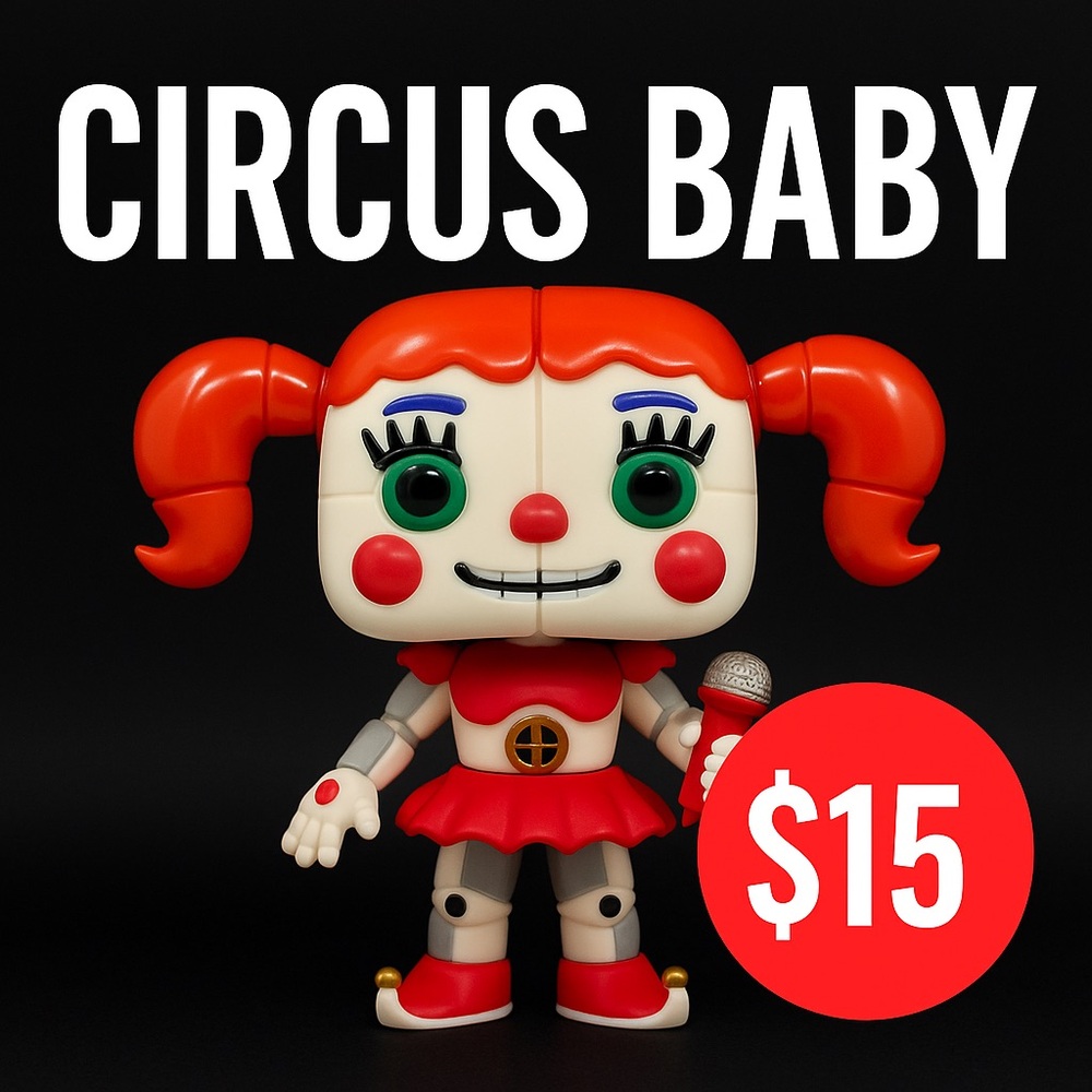 Funko FNAF Circus Baby Action Figure – $15